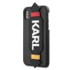Aksesuāri Mob. & Vied. telefoniem - Karl Lagerfeld iPhone X / XS PU Case With Strap Black melns 