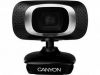 Videokameras CANYON Webcam 720P HD with USB2.0 connector 360 Black melns HD Video