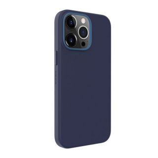 Evelatus iPhone 13 Pro Genuine Leather case with MagSafe Blue