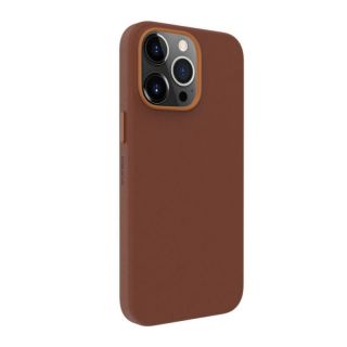 Evelatus iPhone 13 Pro Genuine Leather case with MagSafe Brown brūns