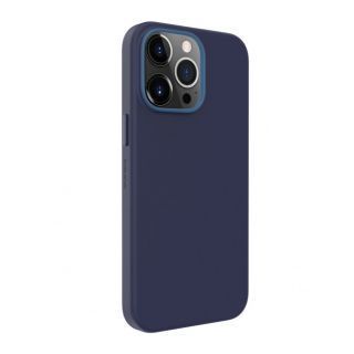 Evelatus iPhone 13 Pro Max Genuine Leather case with MagSafe Blue