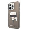 Aksesuāri Mob. & Vied. telefoniem - Karl Lagerfeld iPhone 13 Pro TPU Full Glitter Head Case Black melns 