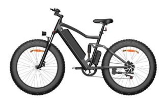 - Electric bike ONES1, 48V, 10AH, 26 collas, 500W, 25Km / h, IP54 Black melns