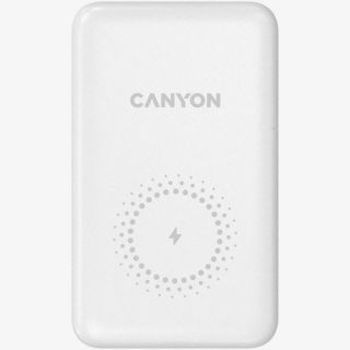 CANYON Magnetic Wireless Power Bank PB-1001 White balts