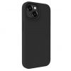 Aksesuāri Mob. & Vied. telefoniem Evelatus iPhone 15 Premium Soft Touch Silicone Case Black melns 