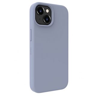 Evelatus iPhone 15 Premium Soft Touch Silicone Case Lavender Gray pelēks