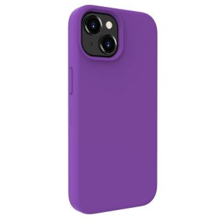 Evelatus iPhone 15 Plus Premium Soft Touch Silicone Case Deep Purple purpurs