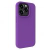 Aksesuāri Mob. & Vied. telefoniem Evelatus iPhone 15 Pro Premium Soft Touch Silicone Case Deep Purple purpurs 