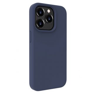 Evelatus iPhone 15 Pro Premium Soft Touch Silicone Case Midnight Blue zils