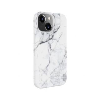 Evelatus iPhone 15 Plus Premium Silicone case Customized Print White balts