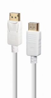 GEMBIRD CABLE DISPLAY PORT 1.8M / WHITE CC-DP2-6-W balts