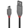 Bezvadu ierīces un gadžeti - LINDY CABLE USB2 A TO MINI-B 1M / ANTHRA 36722 