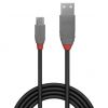 Bezvadu ierīces un gadžeti - LINDY CABLE USB2 A TO MICRO-B 2M / ANTHRA 36733 