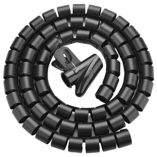 - Ugreen Ugreen cover cable organizer 5m black  30820 melns