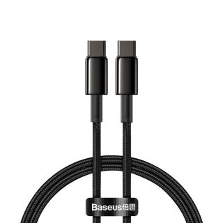 Baseus Baseus Baseus CATWJ-01 USB-C - USB-C PD QC cable 100W 5A 1m - black melns
