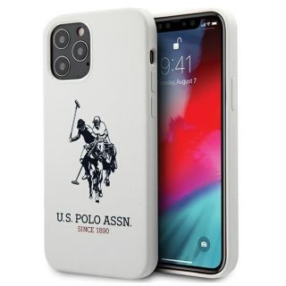 - U.S. Polo PU US Polo USHCP12MSLHRWH iPhone 12 / 12 Pro 6,1'' biały / white Silicone Collection balts