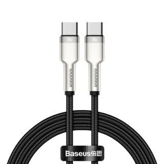 Baseus Baseus Baseus CATJK-C01 USB-C - USB-C PD QC SCP cable 480Mb / s 100W 5A 1m - black melns