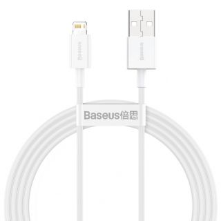 Baseus Baseus Baseus Superior USB - Lightning cable 2.4A 1.5 m White  CALYS-B02 balts