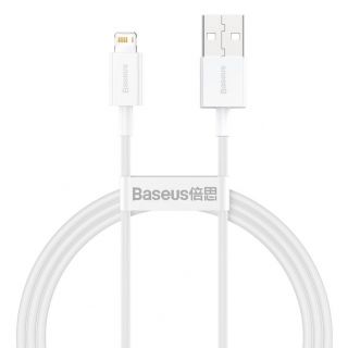 Baseus Baseus Baseus Superior USB - Lightning cable 2.4A 1 m White  CALYS-A02 balts