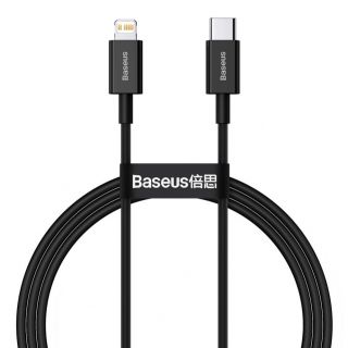 Baseus Baseus Baseus CATLYS-A01 Lightning - USB-C PD cable 20W 480Mb / s 1m - black melns
