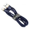 Беспроводные устройства и гаджеты Baseus Cafule Cable durable nylon cable USB  /  Lightning QC3.0 1.5A 2M blue ...» 