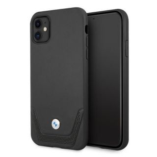 BMW BMHCN61RSWPK iPhone 11 6,1''  /  Xr czarny / black hardcase Leather Perforate melns