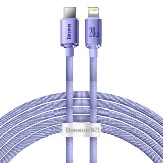 Baseus Baseus Baseus CAJY000305 Lightning - USB-C PD cable 20W 480Mb / s 2m - purple purpurs