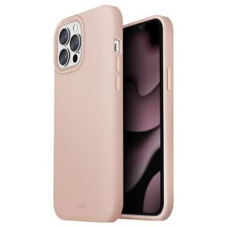 - UNIQ UNIQ etui Lino Hue iPhone 13 Pro  /  13 6,1'' różowy / blush pink MagSafe rozā