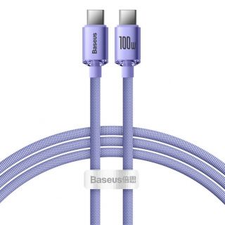 Baseus Baseus Baseus CAJY000701 USB-C - USB-C PD cable 100W 5A 480Mb / s 1.2m - purple purpurs