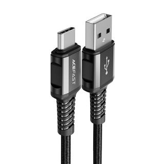 - Acefast Acefast USB cable USB Type C 1.2m, 3A black  C1-04 black melns