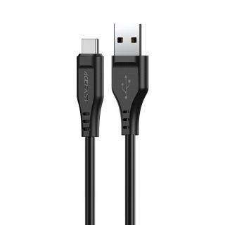 - Acefast Acefast USB cable USB Type C 1.2m, 3A black  C3-04 black melns
