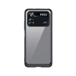- Hurtel Outer Space Case for Xiaomi Poco M4 Pro cover with a flexible frame black melns