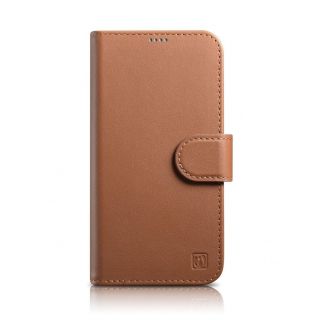 - iCarer iCarer Wallet Case 2in1 Cover iPhone 14 Plus Anti-RFID Leather Flip Case Brown  WMI14220727-BN brūns