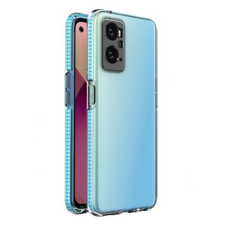 - Hurtel Spring Case Cover for Realme 9i, Oppo A36  /  A76  /  A96 Silicone Cover with Frame Light Blue zils