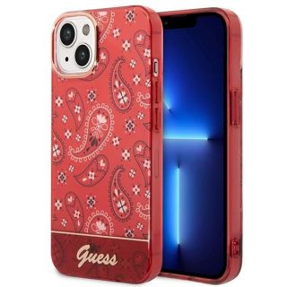 GUESS GUHCP14MHGBNHR iPhone 14 Plus 6.7" red / red hardcase Bandana Paisley sarkans