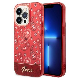 GUESS GUHCP14XHGBNHR iPhone 14 Pro Max 6.7" red / red hardcase Bandana Paisley sarkans