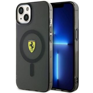 Ferrari FEHMP14MURKK iPhone 14 Plus 6.7'' black / black hardcase Translucent Magsafe melns