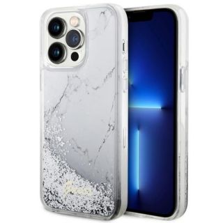 GUESS GUHCP14XLCSGSGH iPhone 14 Pro Max 6.7'' white / white hardcase Liquid Glitter Marble balts