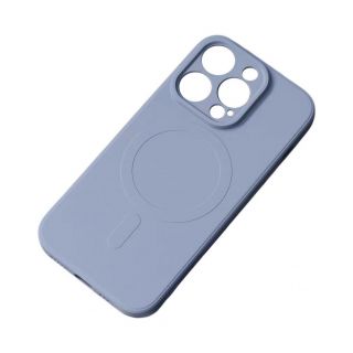 - Hurtel MagSafe Compatible Silicone Case for iPhone 15 Pro Max Silicone Case Gray pelēks
