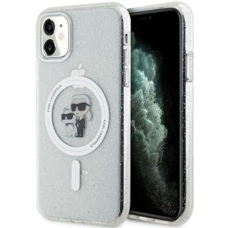 - Karl Karl KLHMN61HGKCNOT case for iPhone 11  /  Xr transparent hardcase Karl&Choupette Glitter MagSafe