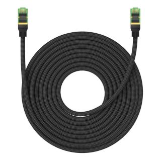 Baseus fast RJ45 cat. network cable. 8 40Gbps 15m braided black melns
