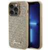Aksesuāri Mob. & Vied. telefoniem GUESS Guess Guess Disco Metal Script case for iPhone 15 Pro - gold zelts 