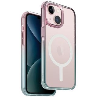 - UNIQ Uniq Combat Duo Magclick Charging case for iPhone 15 blue and pink zils rozā