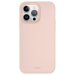- UNIQ Uniq Lino Hue iPhone 15 Pro Max 6.7" case Magclick Charging pink / blush pink rozā