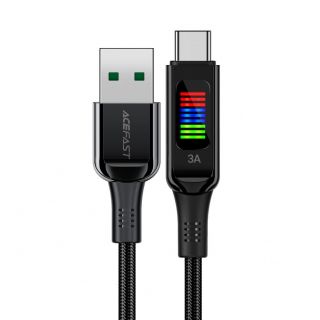 - Acefast Acefast C7-04 USB-A USB-C 60W 1.2m cable with display black melns