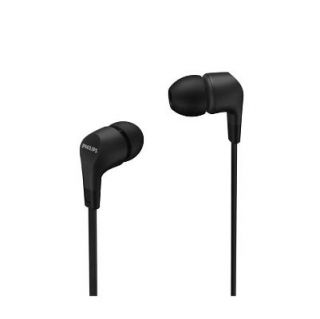Philips In-Ear Headphones with mic TAE1105BK / 00 powerful 8.6mm drivers, Black melns