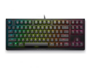 DELL Alienware Tenkeyless AW420K | Gaming Keyboard | Wired | EN | Dark Side of the Moon | CHERRY MX Red sarkans