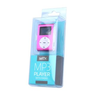 - Setty Metal Clip MP3 Pleijeris ar FM Radio LCD Displeju Micro SD slotu līdz 32GB biebūvētu Li-Ion Batereju Zaļš