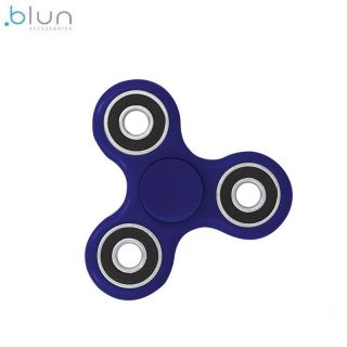 BLUN Silent-Spin Roku Spinners Anti-Stresa Fidget aksesuārs no izturīga Eko Plastikāta Zils
