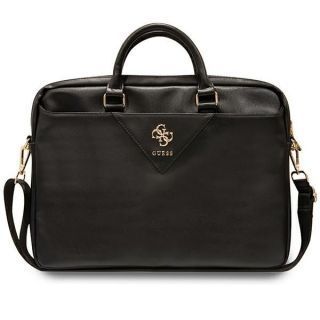 GUESS Torba GUCB15ZPGSTEGK 16'' czarny / black Triangle 4G melns